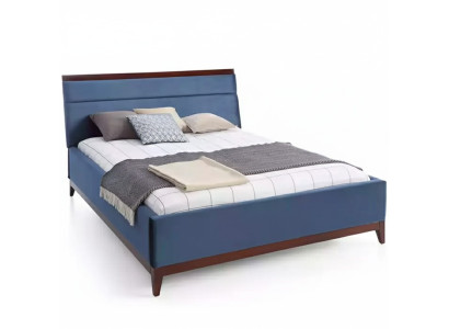 Cama dormitorio Muebles de lujo en color azul Novedad para tus interiores