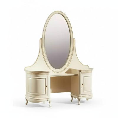 Vestidor Espejo Dormitorio Muebles de lujo beige Consolas Mesa
