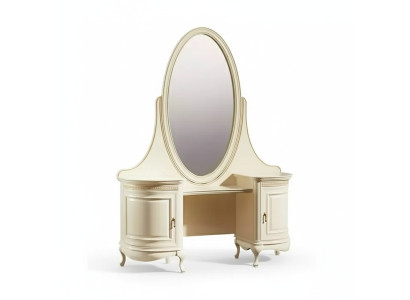 Vestidor Espejo Dormitorio Muebles de lujo beige Consolas Mesa