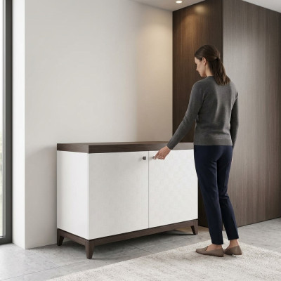 Lujo cómoda aparador grande armario muebles de alto brillo cómoda
