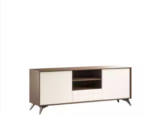 Diseño armario de pared estantería sala de estar soporte para TV estantes de madera en la pared