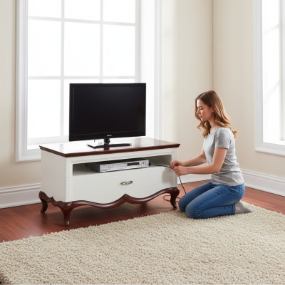 Soporte de TV Bajo RTV Aparador Mueble de salón de madera moderno