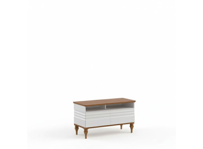 Mueble de pared RTV, cómoda de TV, soporte de TV, mueble bajo de salón, muebles de salón de madera blanco.