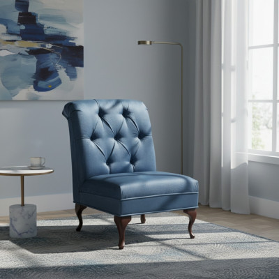 Silla Diseño Sofá Asiento Salón Club Tapizado Lujo Orejas Asiento Relax