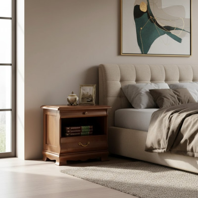 Mesita de noche mesas auxiliares de madera nuevo lujo diseñador muebles dormitorio.