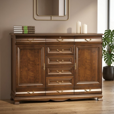 Cómoda de madera maciza Armario roble Madera Cómodas Aparador Aparadores