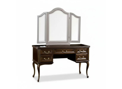 Mesa de maquillaje con espejo Lujo Consola Cómoda Dormitorio Barroco Rococó