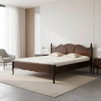 Diseño de cama cama doble Material Madera Camas Tapiz Dormitorio Muebles 160x200