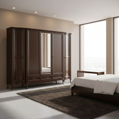 Armario dormitorio de madera Armario estilo Art déco Barroco