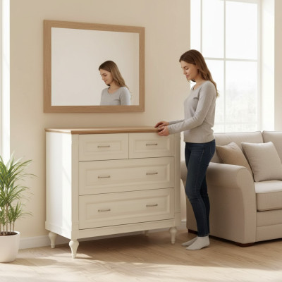 Cómoda de madera diseño dormitorio cómoda aparador moderno nuevo lujo