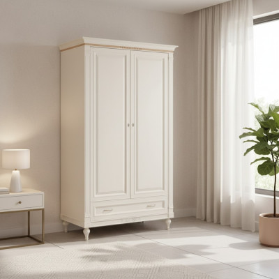 Armario de dormitorio estilo antiguo barroco blanco armario