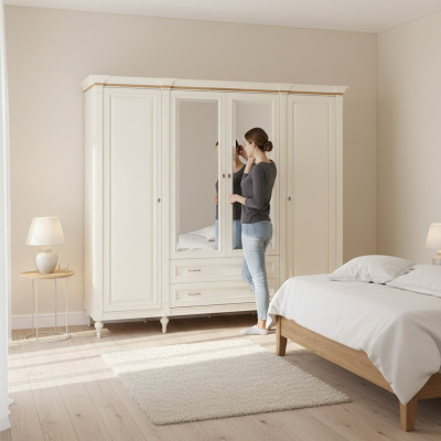 Armario de ropa Armarios de madera Muebles de dormitorio Diseño de muebles de dormitorio