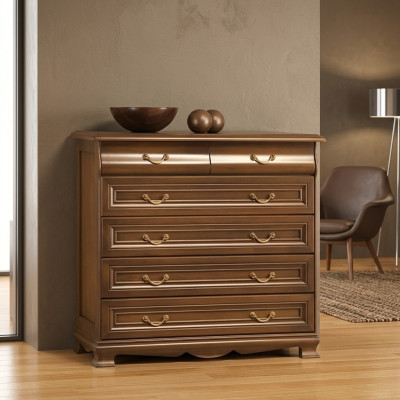 Cómoda de cajones Madera maciza Roble Cómoda de madera maciza Cómodas Aparador Nuevo