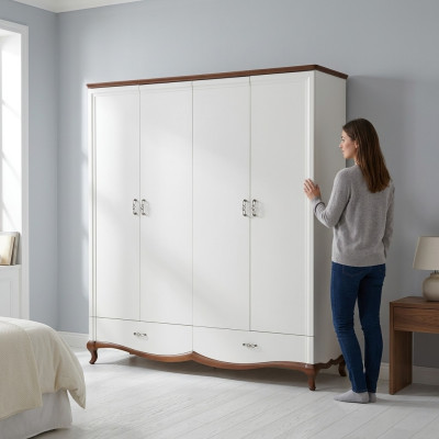 Armario Ropero Muebles Perchero Madera Nuevo Lujo Diseño de Armario de Ropa