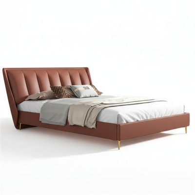 Lujo Dormitorio Cama Muebles de diseñador Cama doble Camas Madera Nuevo