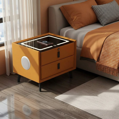 Smart Table con cajón de carga inteligente en el área interior de su dormitorio.