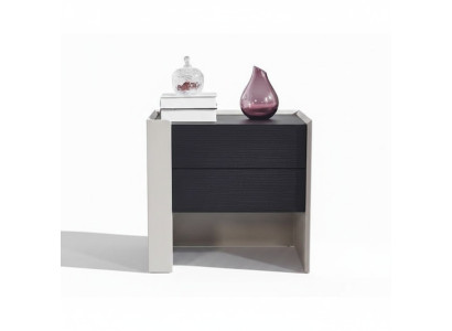 Mesita de noche de lujo, cómoda, consola auxiliar, cajón, diseño