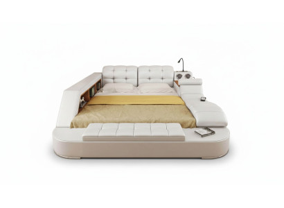 Chesterfield cama doble de diseño de lujo 180x200 cama multifuncional nueva