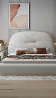 Hotel de lujo Cama blanca Dormitorio Inglés Camas 180x200 cm Nuevo