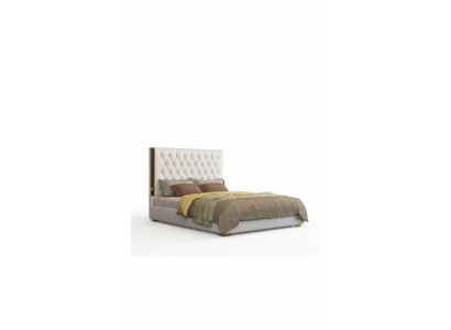 Doble cama de hotel, dormitorio, cuero, cama moderna, acolchado.