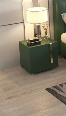 Mesita de noche, consolas de noche, mesas verdes, mesas auxiliares, dormitorio, mesa, consolas de noche.