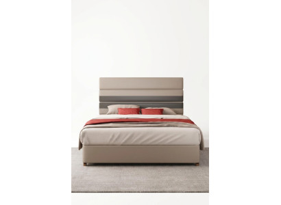 Cama Diseño moderno Lujo Camas tapizadas Tela Camas de tela