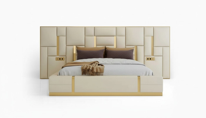 Diseño de conjuntos de dormitorio Cama Moderna Lujo Hotel Muebles