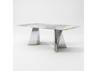 Mesa de comedor de lujo mesa de vidrio mesa de comedor mesas de lujo mesa gris 200x100