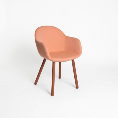 Silla rosa de diseñador, sillón moderno, sillas con apoyabrazos para sala de estar, nuevo