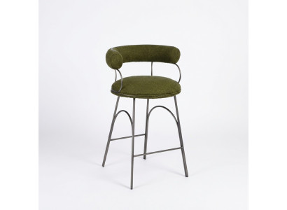 Taburete de bar verde oliva sillón de lujo silla de diseño sillón muebles tapizados