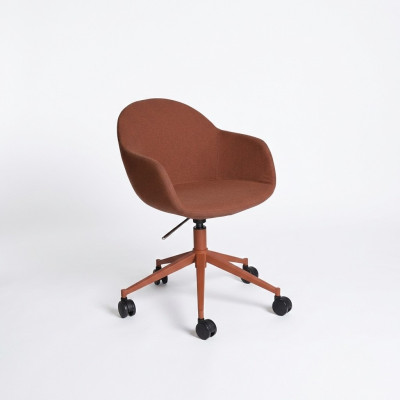 Silla de oficina marrón de lujo Sillón ejecutivo de cuero Giratorio Muebles Nuevos