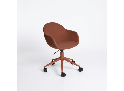 Silla de oficina marrón de lujo Sillón ejecutivo de cuero Giratorio Muebles Nuevos