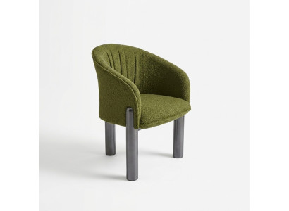 Lujo Sillón verde de una plaza Silla tapizada moderna Muebles de salón