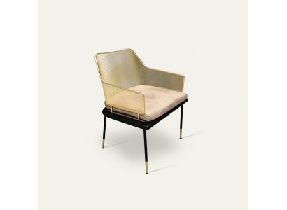 Lujo de una plaza silla de diseñador con elementos de acero inoxidable Nuevas sillas