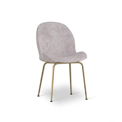 Silla de comedor gris claro - Sillas tapizadas de diseñador - Individuales modernos