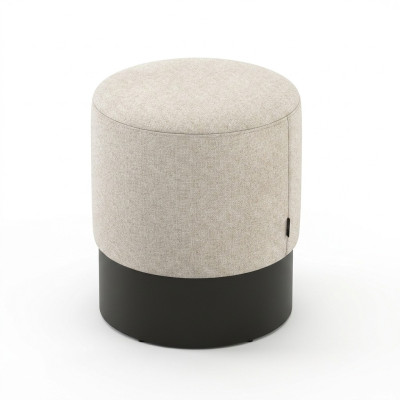 Puf diseñador, taburete de textiles elegante, asiento, mueble de dormitorio.