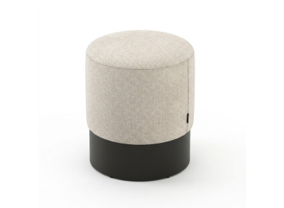 Puf diseñador, taburete de textiles elegante, asiento, mueble de dormitorio.