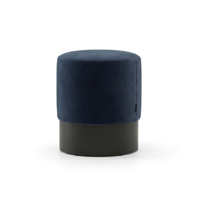Taburete redondo azul de lujo para dormitorio moderno de lujo
