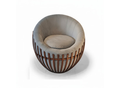 Diseñador Gris Sillón Muebles de sala de estar Tapizado Asiento Tela Sillón Salón Club