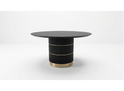 Mesas mesa de comedor redonda muebles de comedor de lujo mesa de diseñador pie de metal