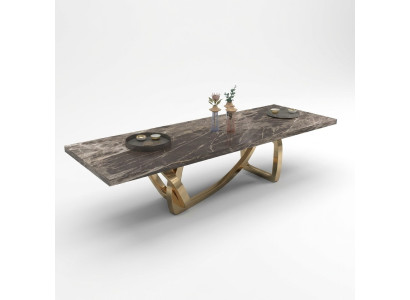 Gran y elegante mesa de comedor, muebles de comedor de diseño moderno y elegante, nuevo.