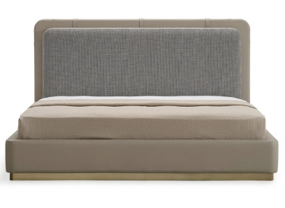 Dormitorio beige cama de madera diseño moderno 180x200 camas muebles