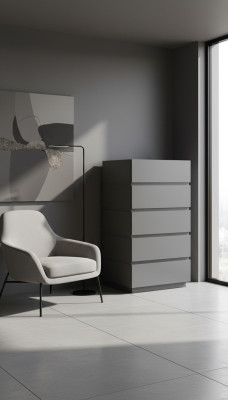 Cómoda de dormitorio de madera gris diseñada de manera moderna Cómoda Aparador Muebles