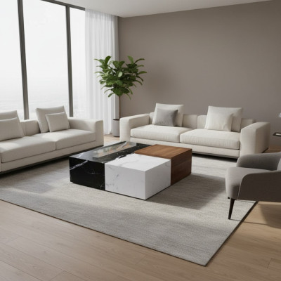 Mesa de centro de lujo Diseño de lujo Mesa de salón Diseño moderno Mesas