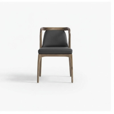 Silla de lujo para comedor Silla tapizada Sillas de madera Muebles de madera maciza