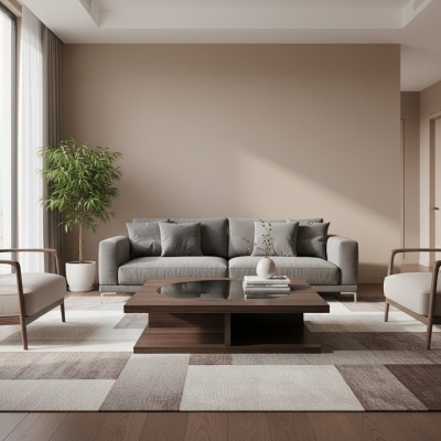 Mesa de comedor marrón Mesas de comedor modernas de lujo Mesa de diseño elegante