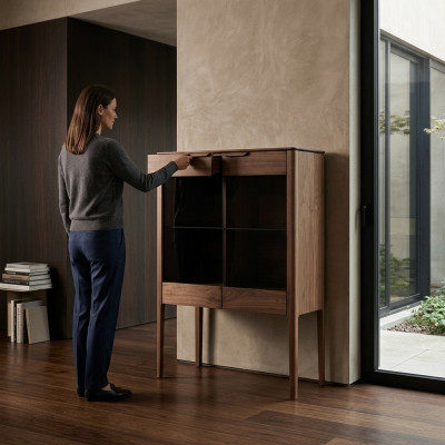 Moderno vitrina sala de estar diseño de lujo madera vitrinas mueble bar aparador.