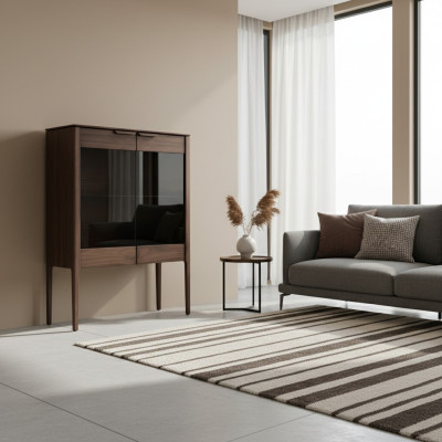 Moderno vitrina sala de estar diseño de lujo madera vitrinas mueble bar aparador.