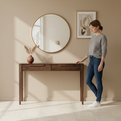 Mesa de consola Aparador Sala de estar Secretario Diseño Mesa de madera Lujo