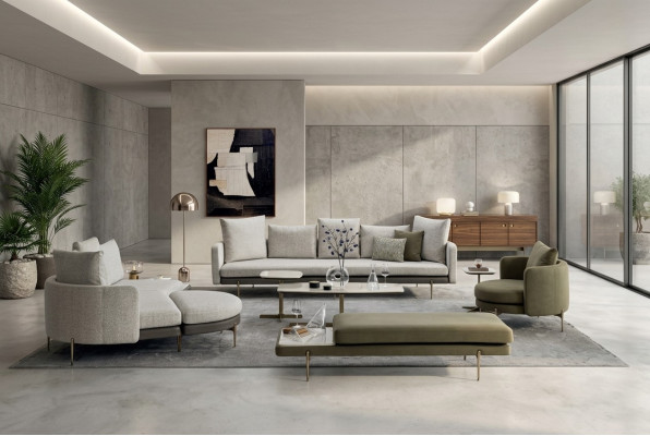 Conjunto de sala de estar de 8 piezas diseño moderno, juegos de sofás de lujo, sofás, sillones.